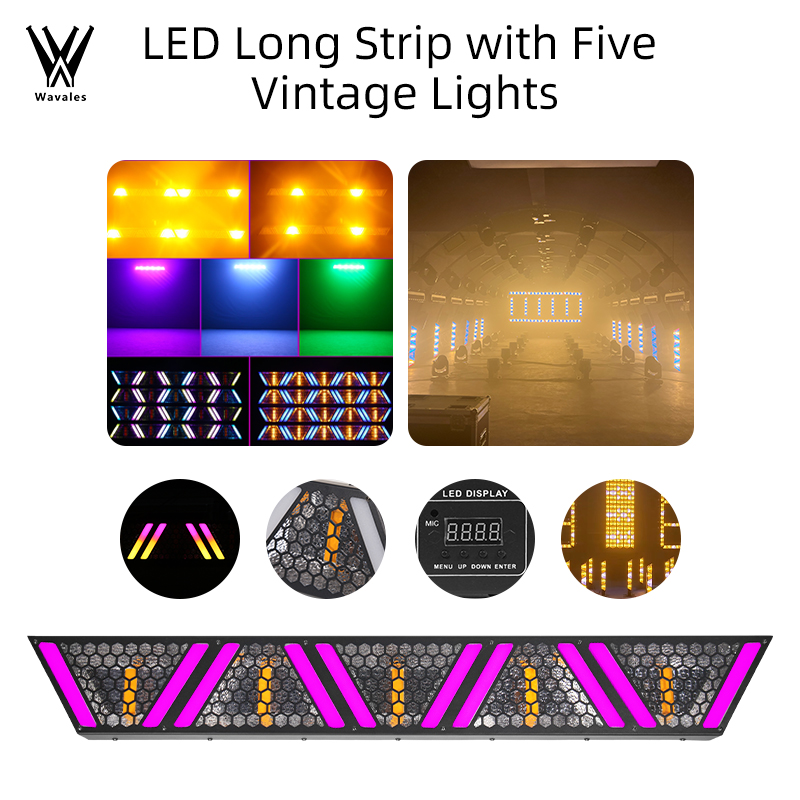 Audio Music Dj - 5X60W Sahne Retro Işıkları DMX512 LED