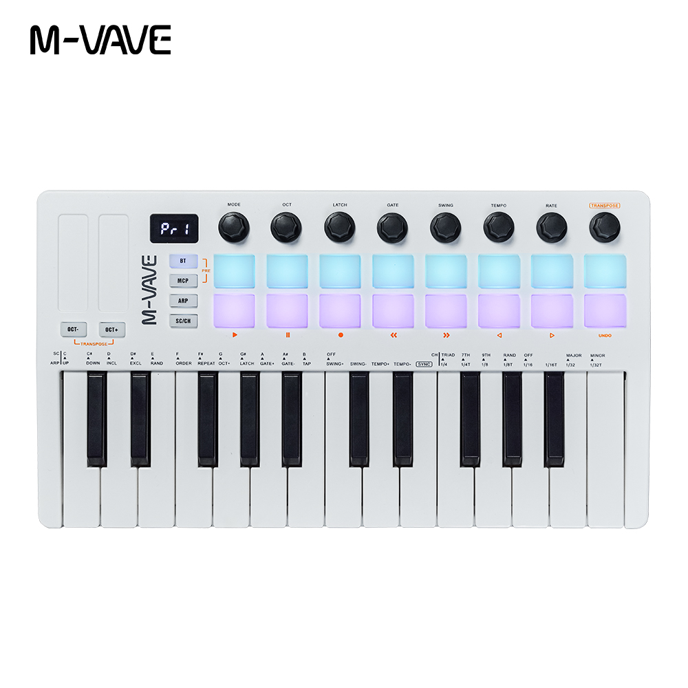 M-VAVE SMK-25 II 25 Tuşlu Blue - Midi Controller Pad incelemesi ve fiyatı