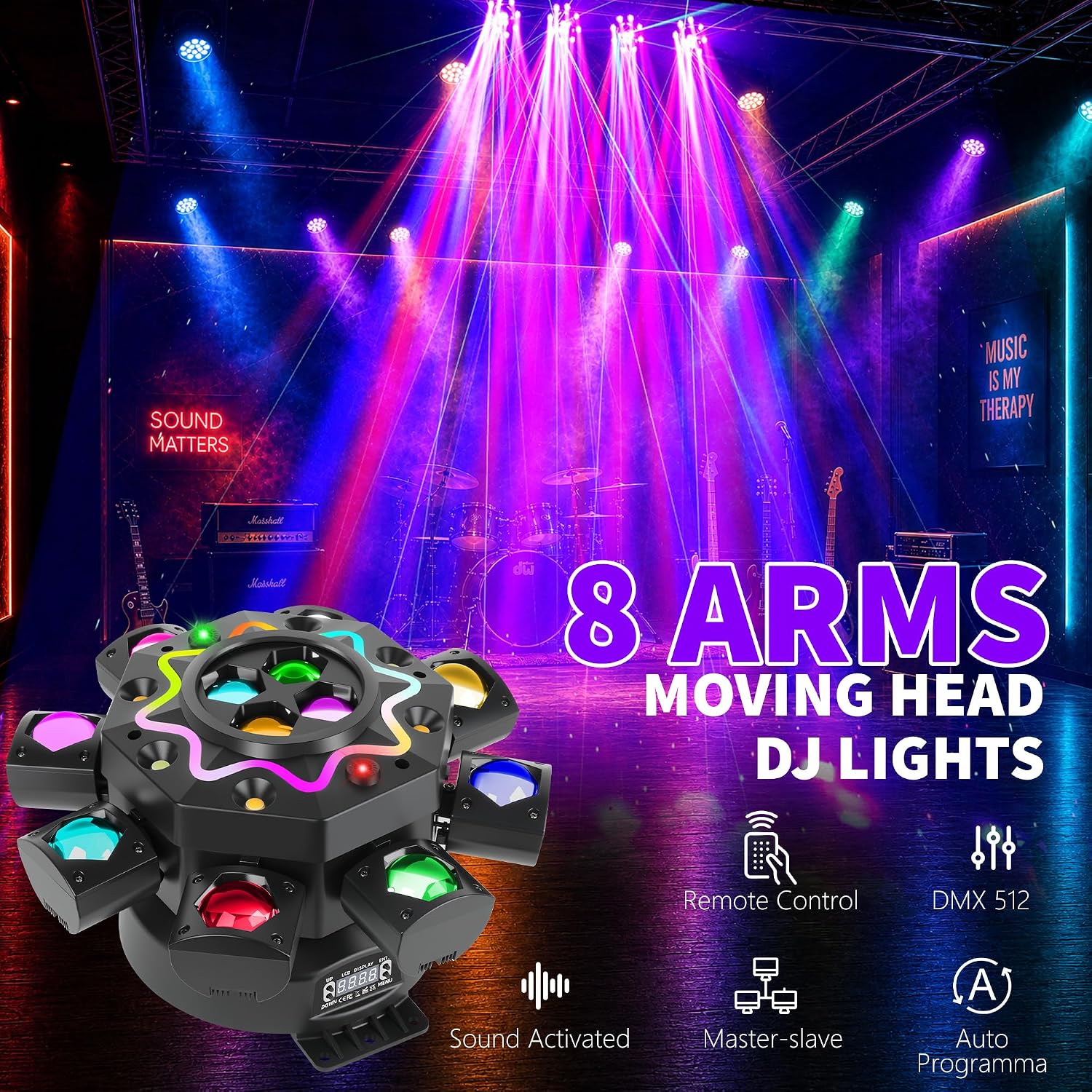 200W Disko Parti Işıkları 8 Ko - Audio Music Dj incelemesi ve fiyatı